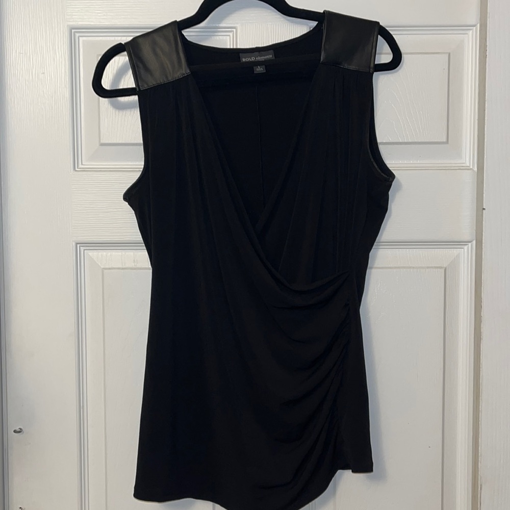 Dressy crisscross top.